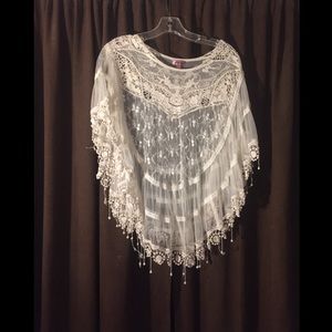 Lace summer shawl